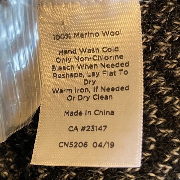 Talbots Black & White Merino Wool Plus Petite Herringbone Blazer Jacket Size 3XP - Picture 6 of 7